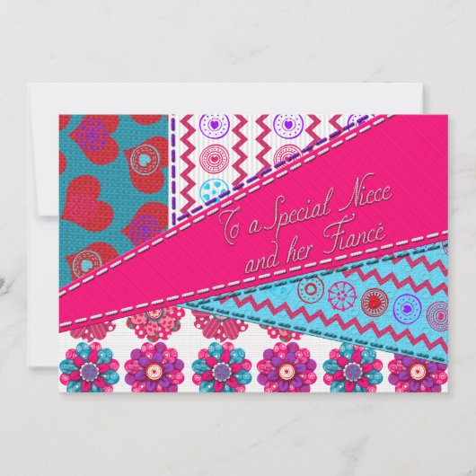 Niece und Verlobte Valentine's Patchwork Quilt Sty (Vorderseite)