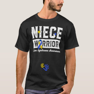 Niece Warrior Down Syndrome Awareness Family 1 T-Shirt