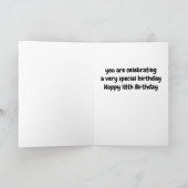 NIECE'S **18. GEBURTSTAG** WAS FÜR EIN BESONDERER KARTE (Innenseite)