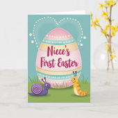 Nieces First Easter Celebration Card Karte (Gelbe Blume)