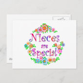 NIECES sind Postkarte (Vorne/Hinten)