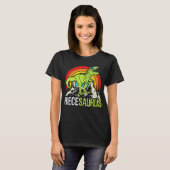 Niecesaurus Dinosaur T Rex Niece Saurus Matching T-Shirt (Vorne ganz)