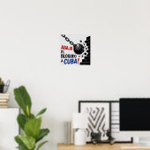 Nieder mit der Blockade gegen Kuba Poster (Heimbüro)