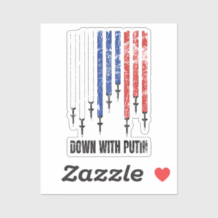 Nieder mit Putins Vorkriegsfrieden - Ukraine Aufkleber