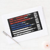 Nieder mit Putins Vorkriegsfrieden - Ukraine Rechteckiger Aufkleber (Umschlag)