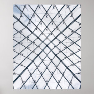 Nieder-Winkel-Foto aus grauem Metallrahmen Poster