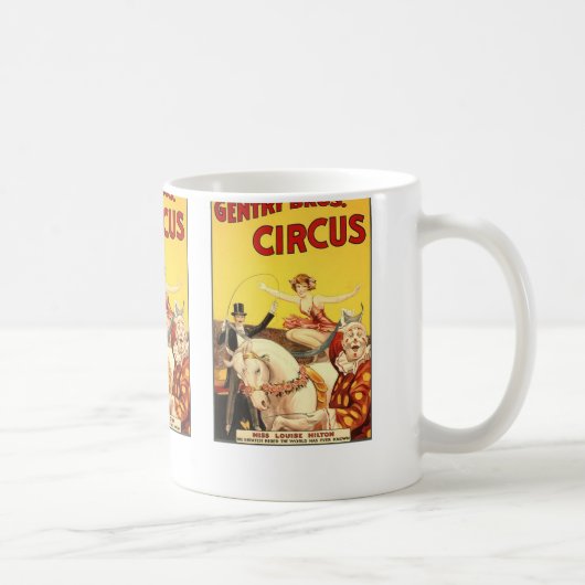 Niederer Adel Bros. Zirkus Fräulein Louise Hilton Kaffeetasse (Rechts)
