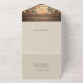 Niedergang der Liebe Rustikale Blumenernte Pumpkin All In One Einladung (Außenbereich)