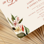 Niedergang der Liebe Rustikale Herbstblütenhochzei Einladung