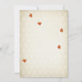 Niedergang der Liebe Rustikale Hochzeitseinladung Einladung (Rückseite)