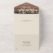 Niedergang in der Liebe Rustikale Streichellichter All In One Einladung (Außenbereich)