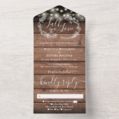 Niedergang in der Liebe Rustikale Streichellichter All In One Einladung (Innen Boden)