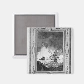 Niederlage der spanischen Armada Magnet (Vorderseite/Rückseite)