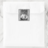 Niederlage der spanischen Armada Quadratischer Aufkleber (Tasche)