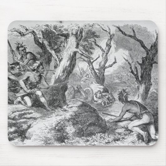 Niederlage von General Braddock Mousepad (Vorne)