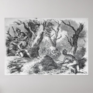 Niederlage von General Braddock Poster