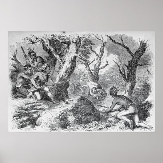 Niederlage von General Braddock Poster (Vorne)