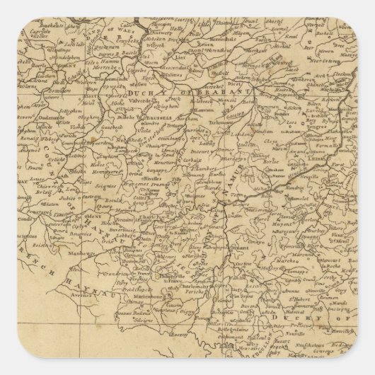 Niederlande 6 quadratischer aufkleber (Vorderseite)