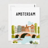 Niederlande Amsterdam Postkarte (Vorne/Hinten)