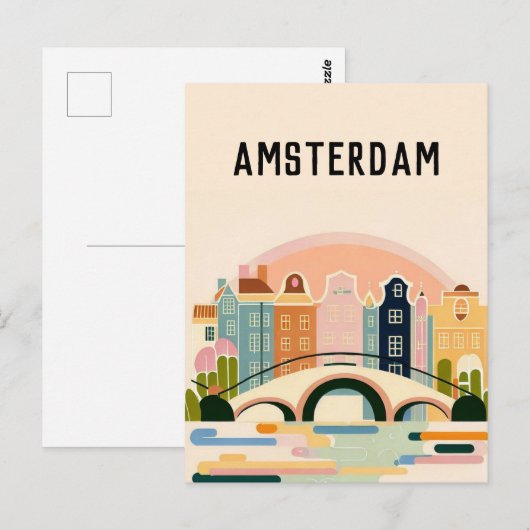 Niederlande Amsterdam Postkarte (Vorne/Hinten)