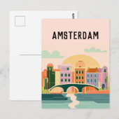 Niederlande Amsterdam Postkarte (Vorne/Hinten)