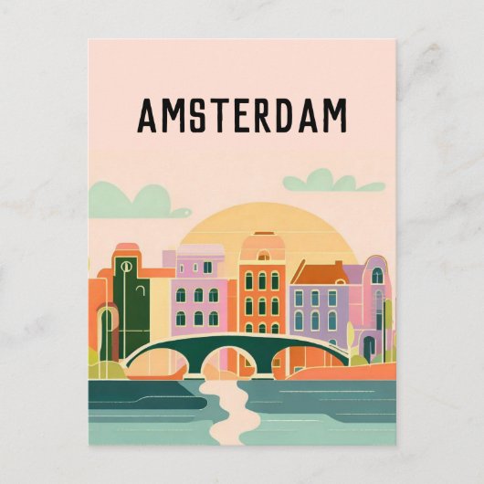 Niederlande Amsterdam Postkarte (Vorderseite)