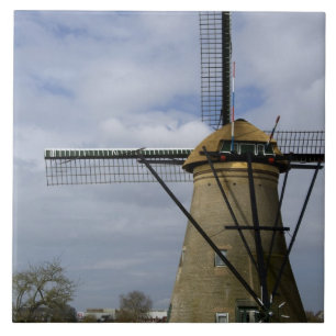 Niederlande (auch Holland), Kinderdijk. 19 Fliese