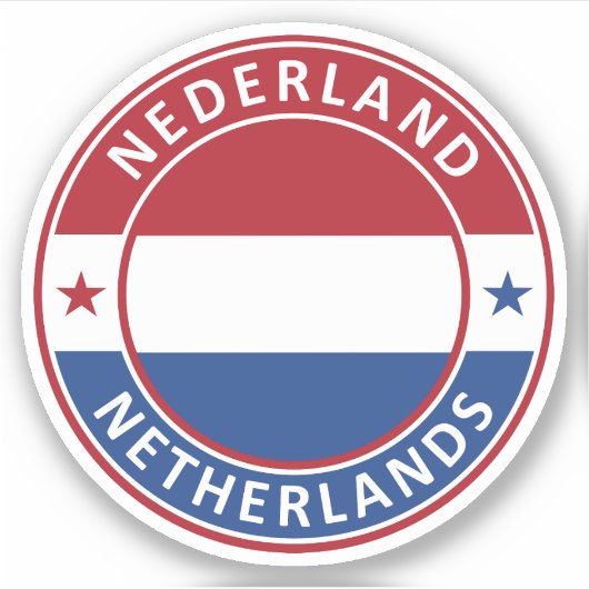 Niederlande Aufkleber (Vorderseite)