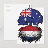 Niederlande Australien Tree Roots Postkarte (Vorne/Hinten)