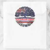 Niederlande Australien Tree Roots Runder Aufkleber (Tasche)