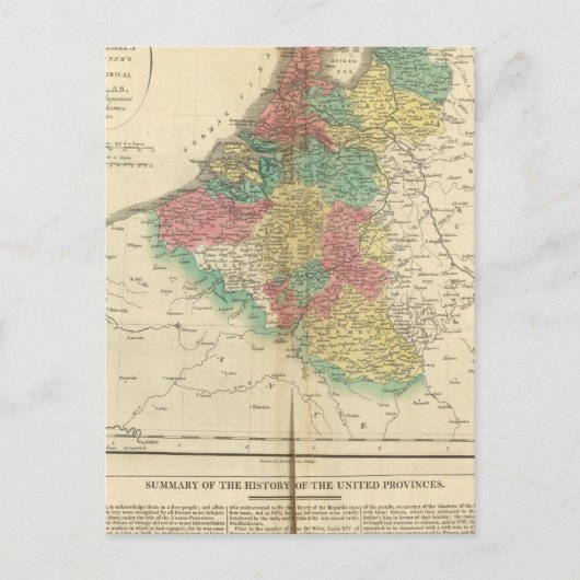 Niederlande, Beligium Atlas Karte (Vorderseite)