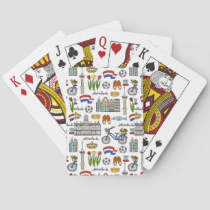Niederlande-Doodle-Muster Spielkarten