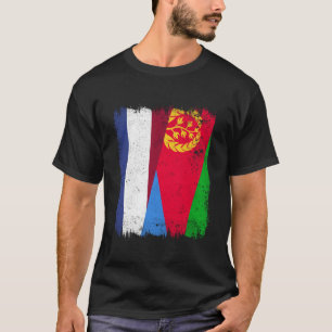 Niederlande Eritrea Halbflagge Niederländisch Erit T-Shirt