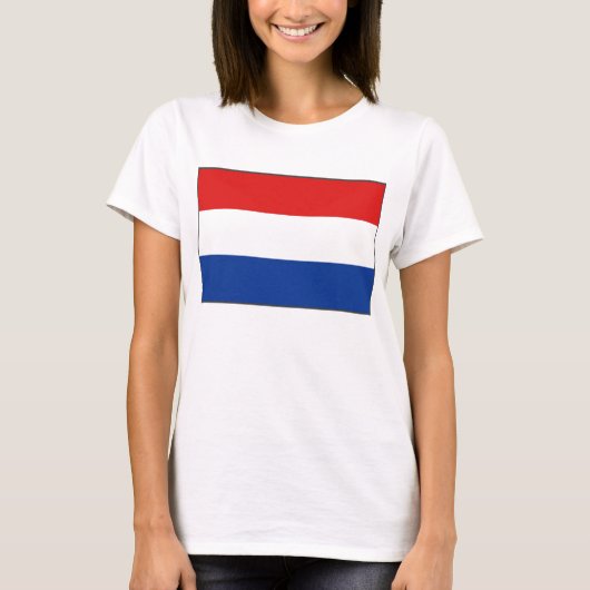 Niederlande Flag x Karte T - Shirt (Vorderseite)