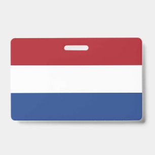 Niederlande-Flagge Ausweis