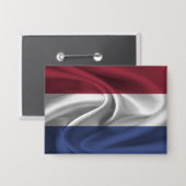 Niederlande-Flagge-Button Button (Vorderseite/Rückseite)