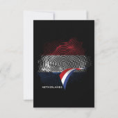 Niederlande-Flagge Dankeskarte (Vorderseite)