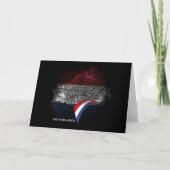 Niederlande-Flagge Dankeskarte (Vorderseite)