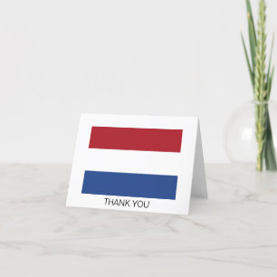 Niederlande-Flagge Dankeskarte