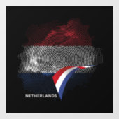 Niederlande-Flagge Fensteraufkleber (Blatt)
