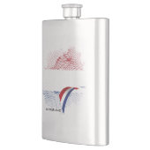 Niederlande-Flagge Flachmann (Links)