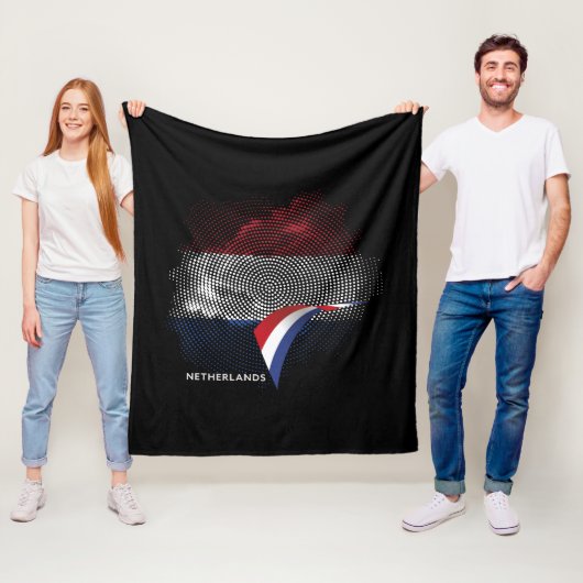 Niederlande-Flagge Fleecedecke (Beispiel)