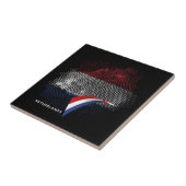 Niederlande-Flagge Fliese (Seite)