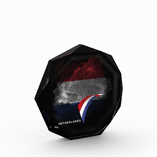 Niederlande-Flagge Fotoblock (Links)