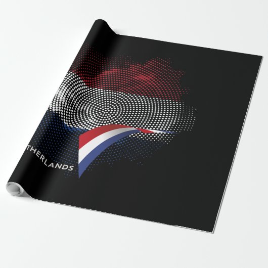 Niederlande-Flagge Geschenkpapier (Ungerollt)