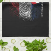 Niederlande-Flagge Geschirrtuch (Gefaltet)