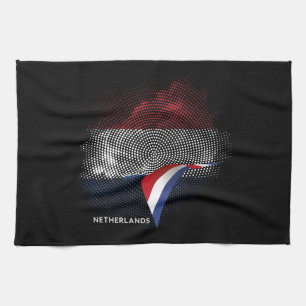 Niederlande-Flagge Geschirrtuch