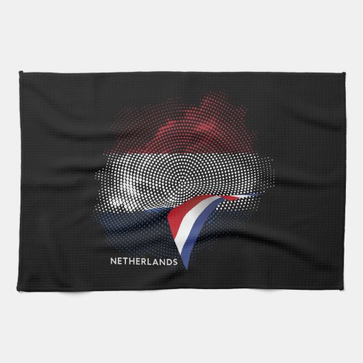 Niederlande-Flagge Geschirrtuch (Horizontal)