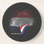 Niederlande-Flagge Getränkeuntersetzer (Vorne)