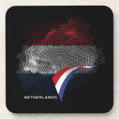 Niederlande-Flagge Getränkeuntersetzer (Vorderseite)